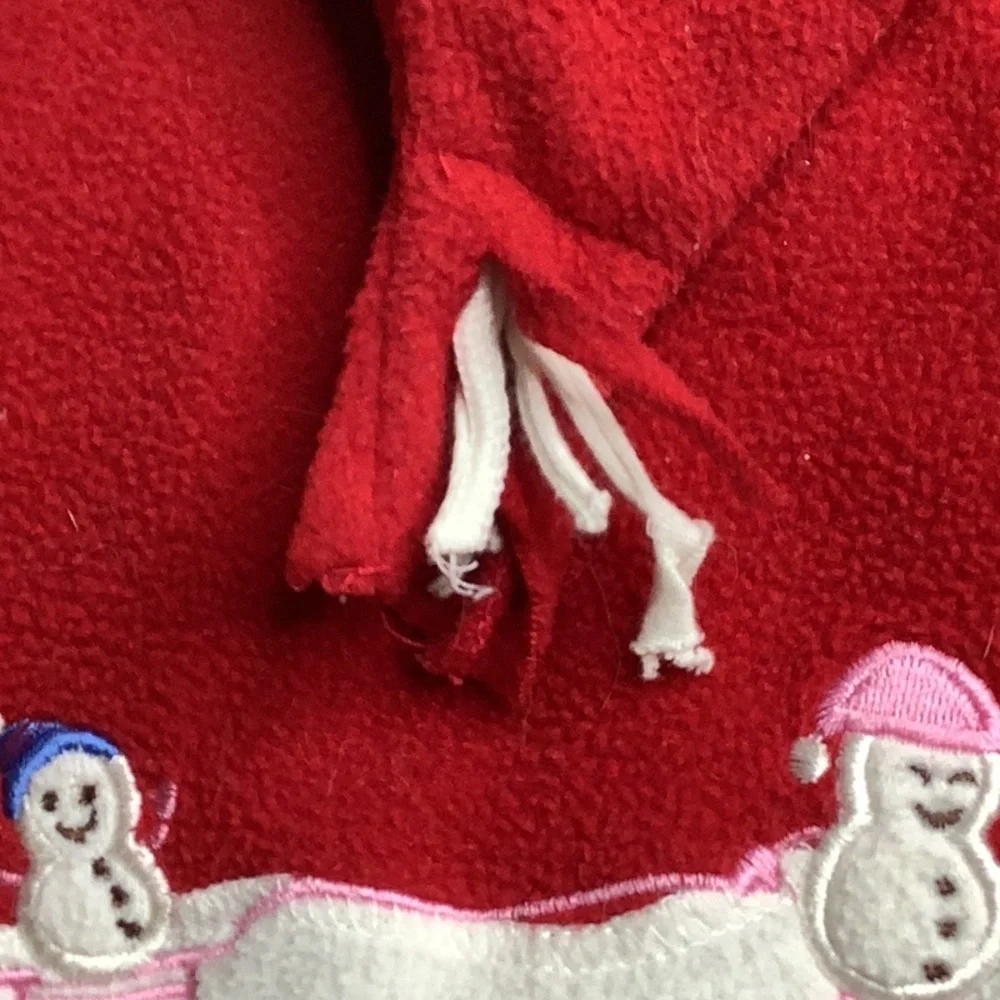 Polar Fleece Christmas Dog Hoodie